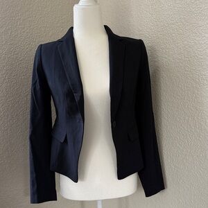Ann Taylor Elegant Navy Blazer